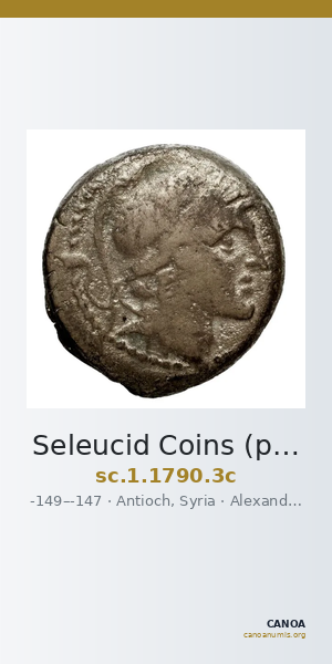 Seleucid Coins (part 2) 1790.3c — CANOA