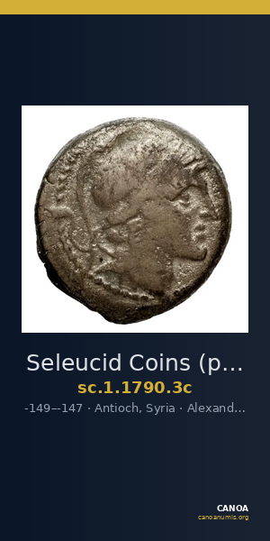 Seleucid Coins (part 2) 1790.3c — CANOA