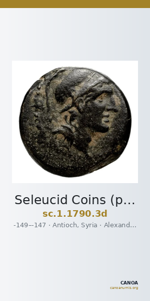 Seleucid Coins (part 2) 1790.3d — CANOA