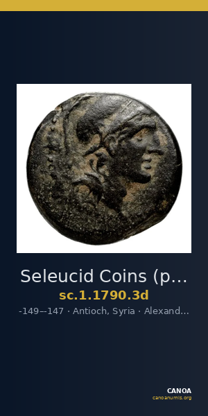 Seleucid Coins (part 2) 1790.3d — CANOA