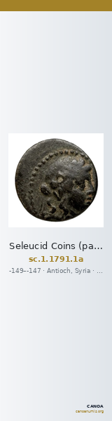 Seleucid Coins (part 2) 1791.1a — CANOA
