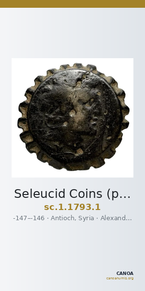 Seleucid Coins (part 2) 1793.1 — CANOA