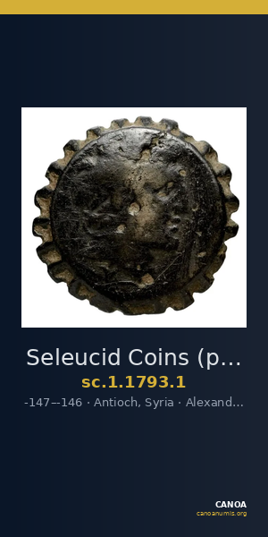 Seleucid Coins (part 2) 1793.1 — CANOA