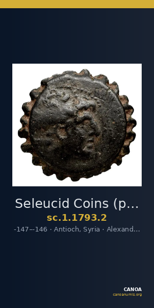 Seleucid Coins (part 2) 1793.2 — CANOA