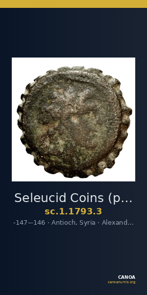 Seleucid Coins (part 2) 1793.3 — CANOA