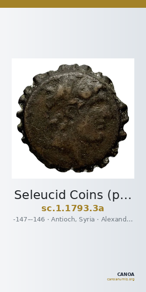 Seleucid Coins (part 2) 1793.3a — CANOA