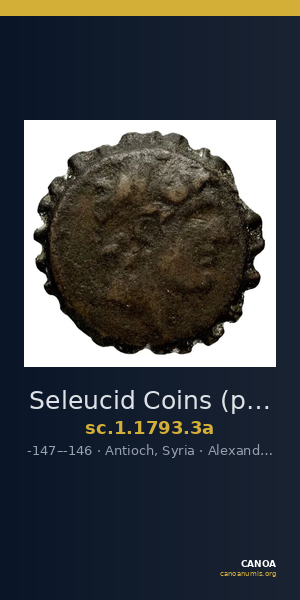 Seleucid Coins (part 2) 1793.3a — CANOA