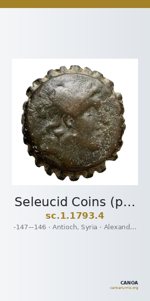 Seleucid Coins (part 2) 1793.4 — CANOA