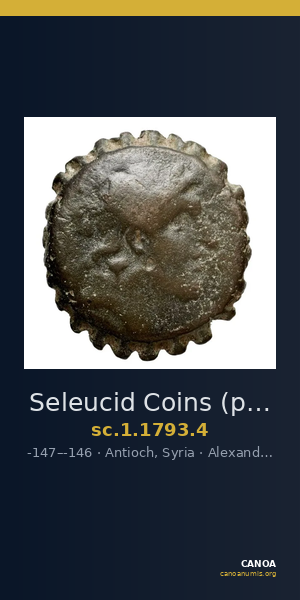 Seleucid Coins (part 2) 1793.4 — CANOA