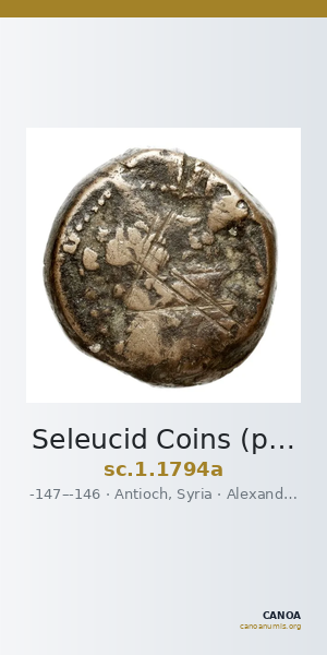 Seleucid Coins (part 2) 1794a — CANOA