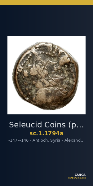 Seleucid Coins (part 2) 1794a — CANOA