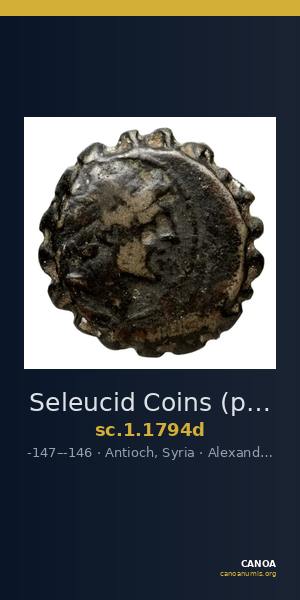 Seleucid Coins (part 2) 1794d — CANOA