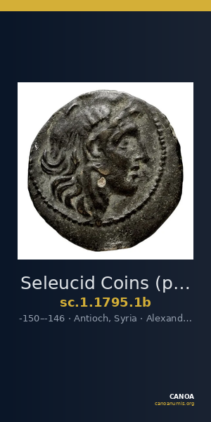 Seleucid Coins (part 2) 1795.1b — CANOA