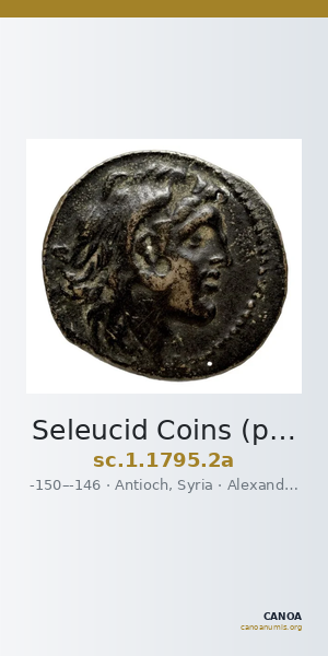 Seleucid Coins (part 2) 1795.2a — CANOA