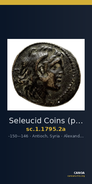 Seleucid Coins (part 2) 1795.2a — CANOA
