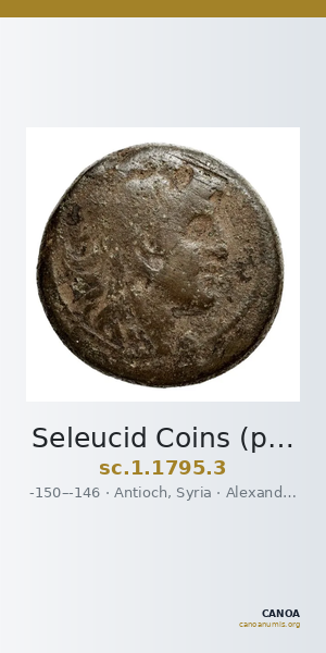 Seleucid Coins (part 2) 1795.3 — CANOA