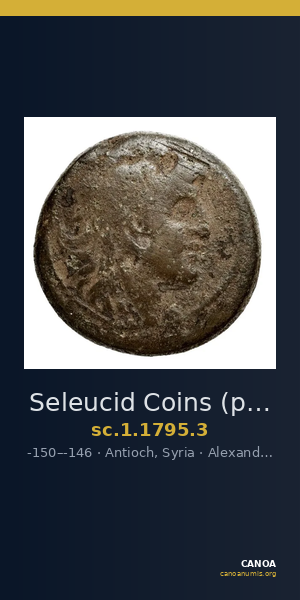 Seleucid Coins (part 2) 1795.3 — CANOA