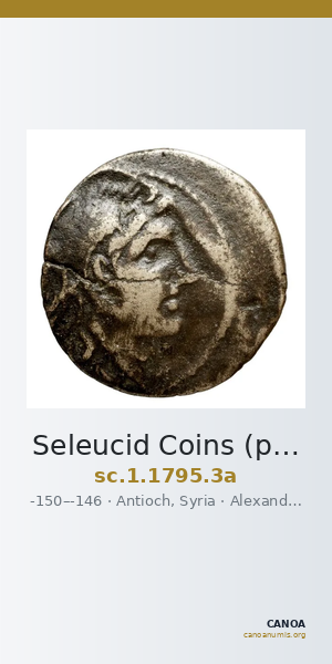 Seleucid Coins (part 2) 1795.3a — CANOA