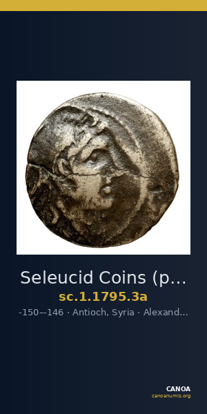 Seleucid Coins (part 2) 1795.3a — CANOA