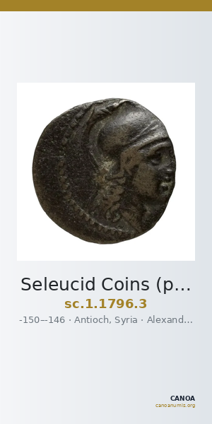 Seleucid Coins (part 2) 1796.3 — CANOA