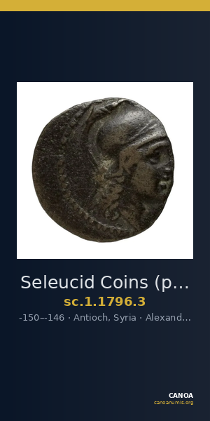 Seleucid Coins (part 2) 1796.3 — CANOA
