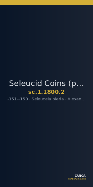 Seleucid Coins (part 2) 1800.2 — CANOA