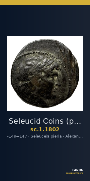 Seleucid Coins (part 2) 1802 — CANOA