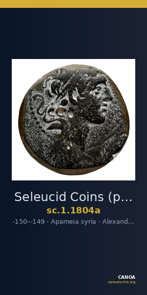 Seleucid Coins (part 2) 1804a — CANOA