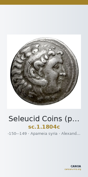 Seleucid Coins (part 2) 1804c — CANOA