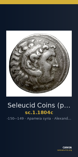 Seleucid Coins (part 2) 1804c — CANOA