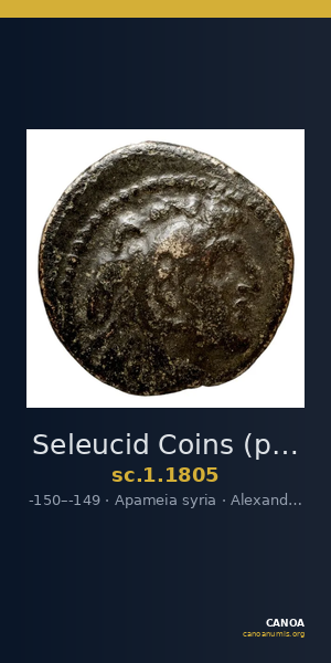 Seleucid Coins (part 2) 1805 — CANOA