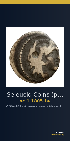 Seleucid Coins (part 2) 1805.1a — CANOA