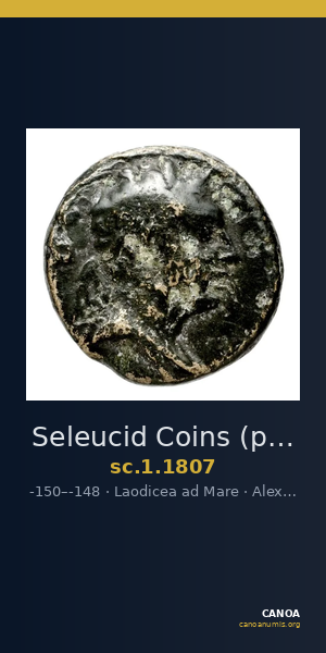 Seleucid Coins (part 2) 1807 — CANOA