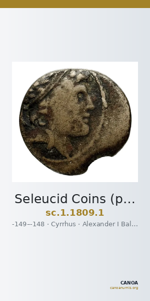 Seleucid Coins (part 2) 1809.1 — CANOA