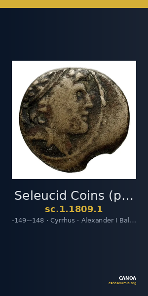 Seleucid Coins (part 2) 1809.1 — CANOA