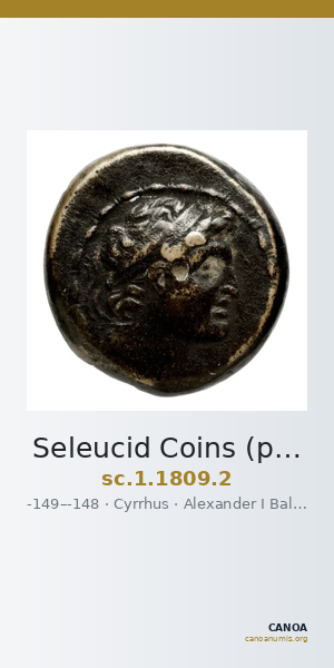 Seleucid Coins (part 2) 1809.2 — CANOA
