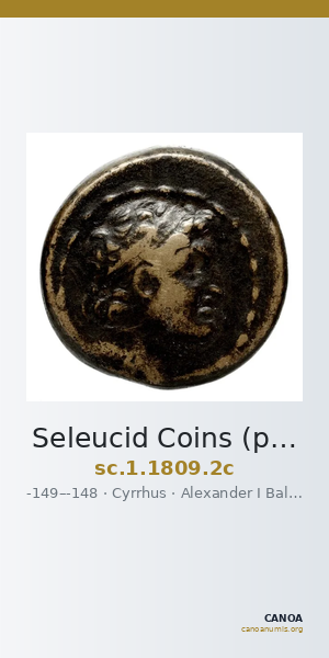 Seleucid Coins (part 2) 1809.2c — CANOA