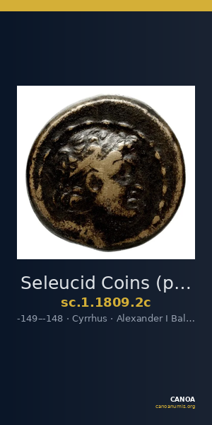 Seleucid Coins (part 2) 1809.2c — CANOA
