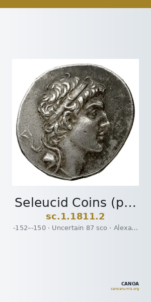 Seleucid Coins (part 2) 1811.2 — CANOA