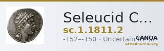 Seleucid Coins (part 2) 1811.2 — CANOA