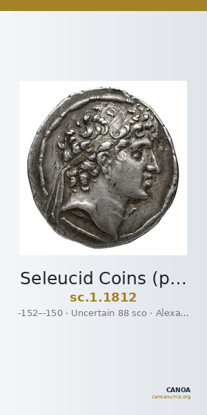 Seleucid Coins (part 2) 1812 — CANOA