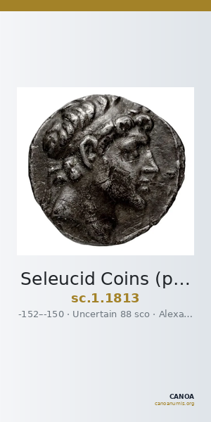 Seleucid Coins (part 2) 1813 — CANOA