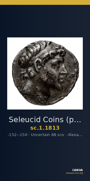 Seleucid Coins (part 2) 1813 — CANOA