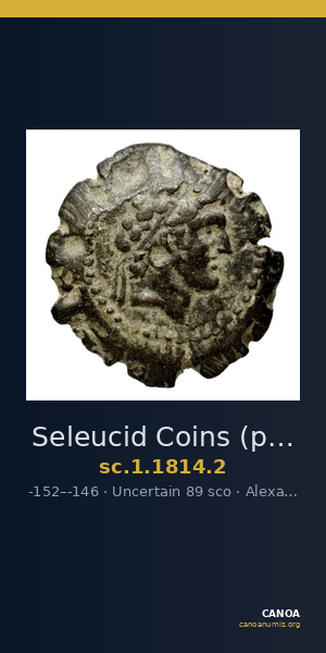 Seleucid Coins (part 2) 1814.2 — CANOA