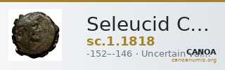 Seleucid Coins (part 2) 1818 — CANOA