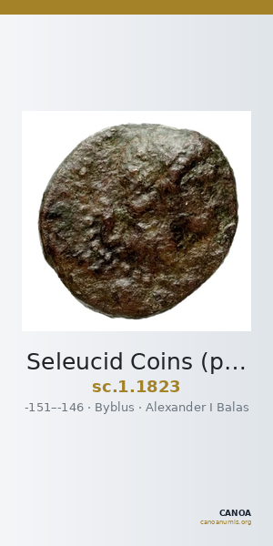 Seleucid Coins (part 2) 1823 — CANOA