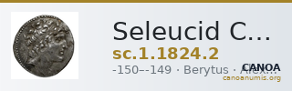 Seleucid Coins (part 2) 1824.2 — CANOA