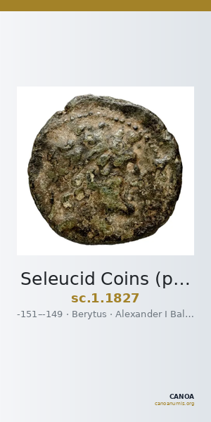 Seleucid Coins (part 2) 1827 — CANOA