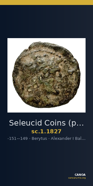 Seleucid Coins (part 2) 1827 — CANOA