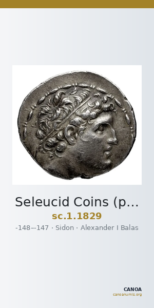 Seleucid Coins (part 2) 1829 — CANOA
